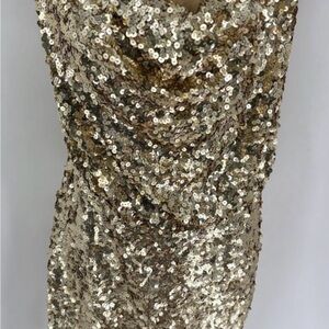 Gold Sequin Dress